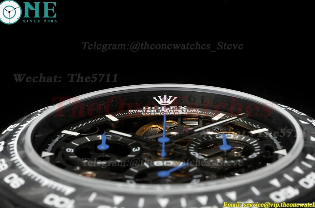 Daytona Carbon Black Diw Dial NY Skeleton N6F DD4801 40mm 0424